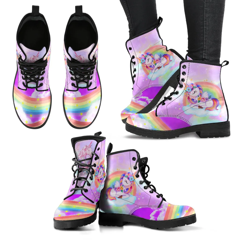 Unicorn Vegan Leather Boots