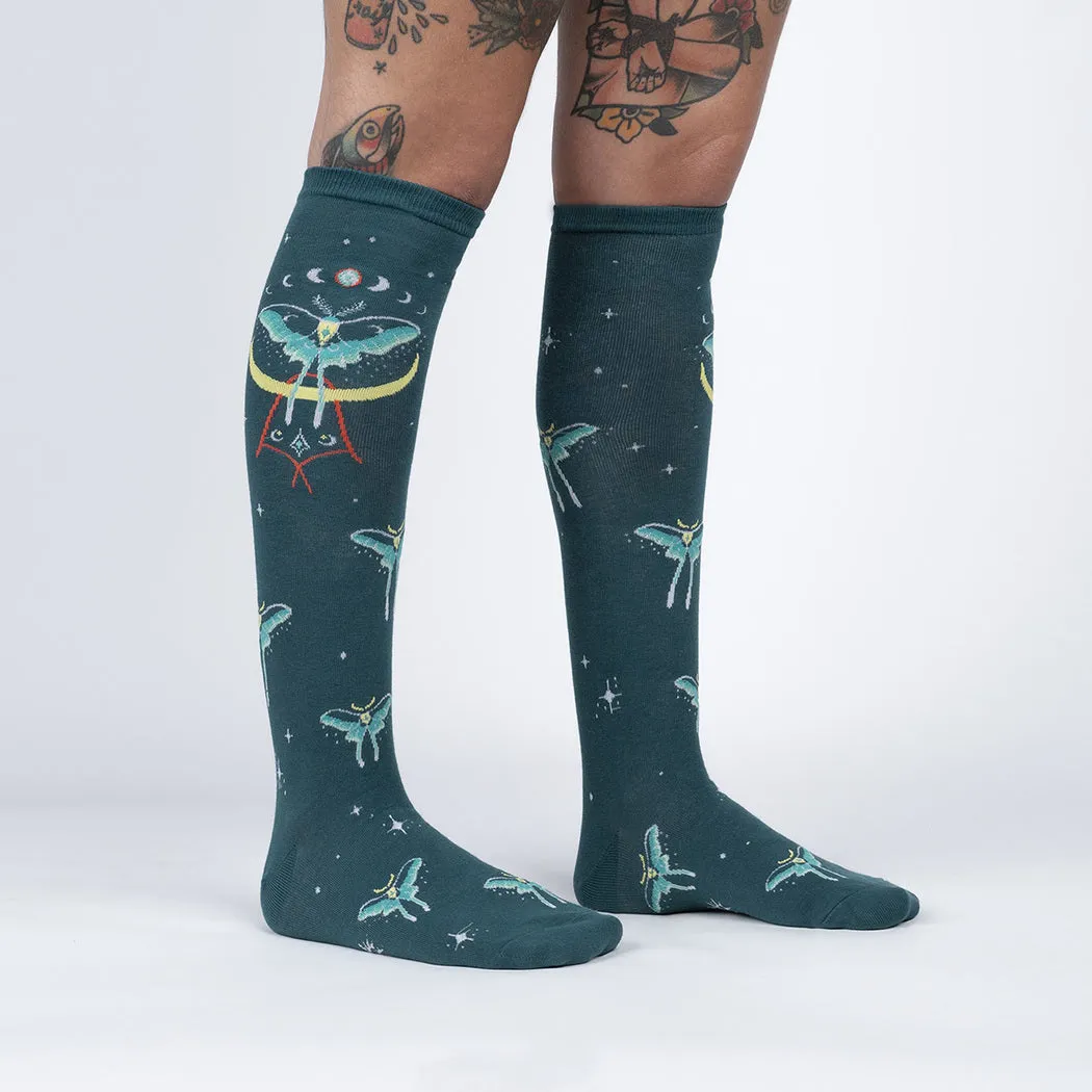 Women's Knee High Sock - Mystic Moth