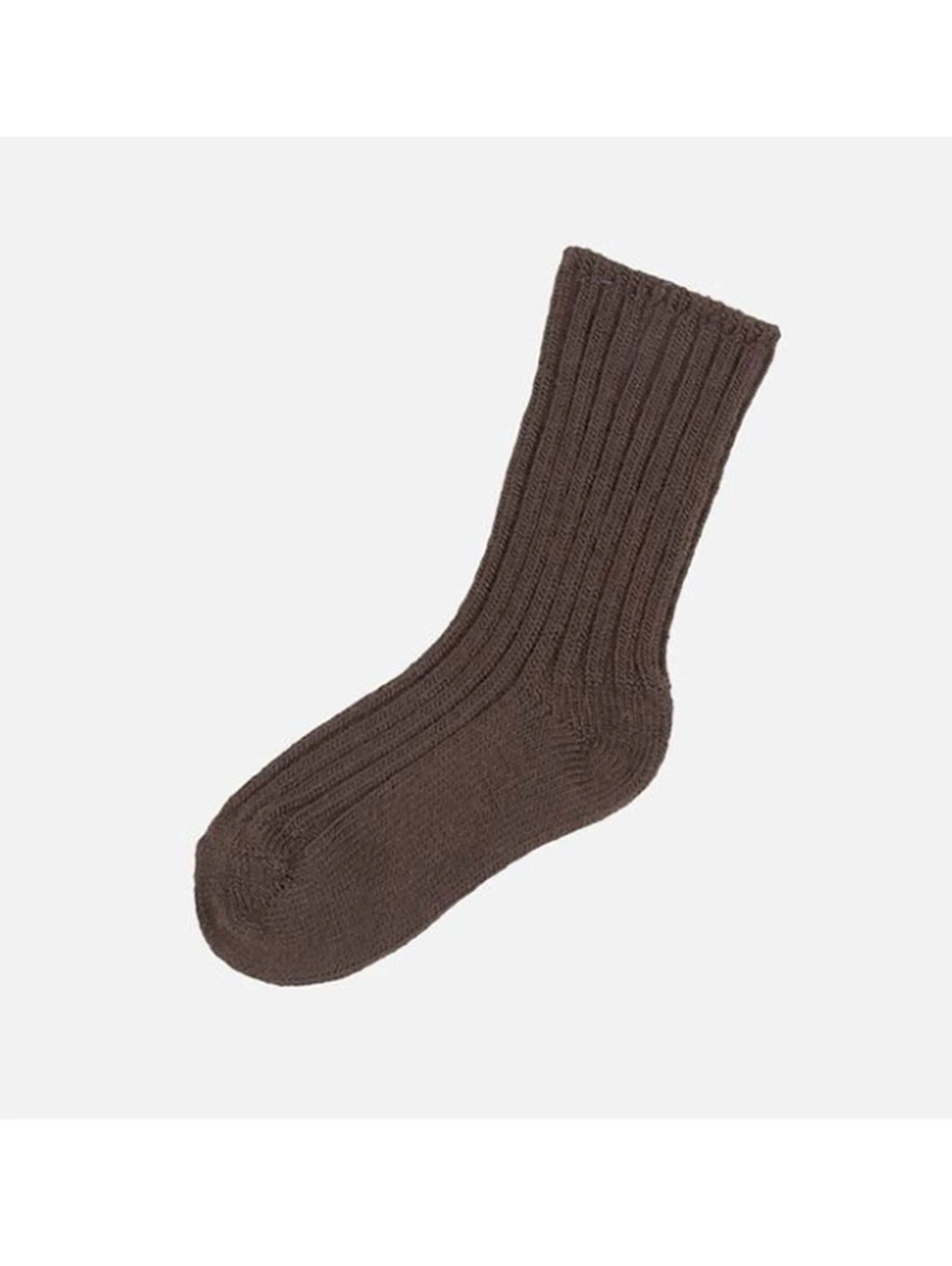 Wool Sock Dark Brown