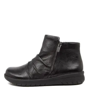 Ziera Shayne Leather Boot - Black